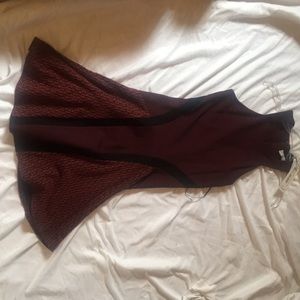 never worn burgundy dress